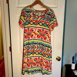 Lularoe “Jessie” pocketed dress